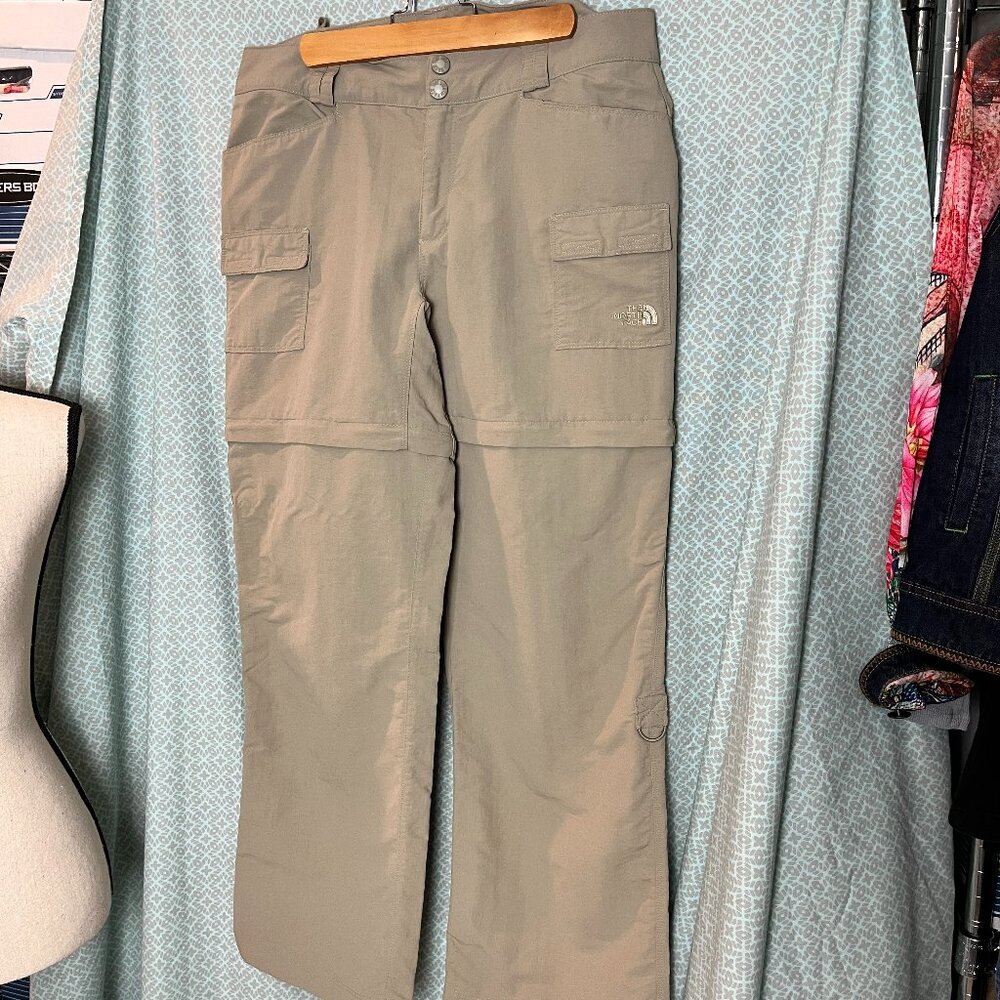 Women's Tan The North Face Convertible Pants, Size 14